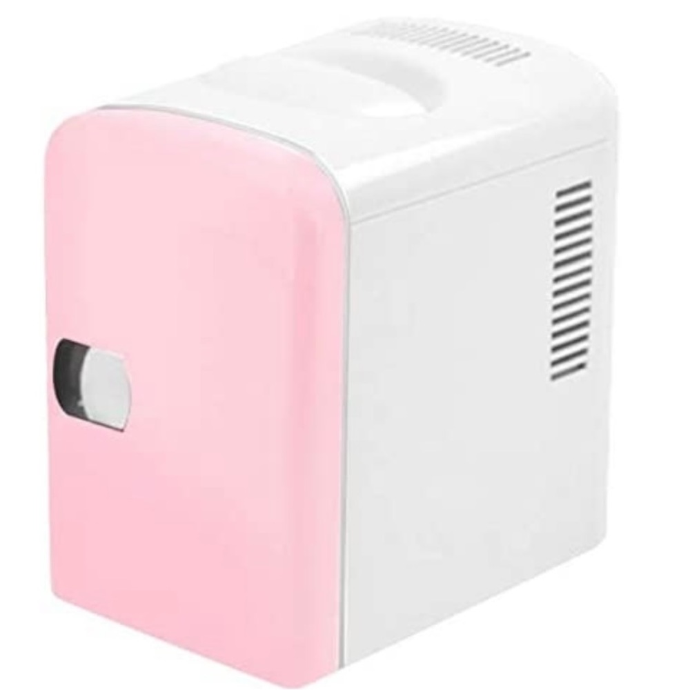 Personal Chiller Mini Fridge Small Space Cooler Pink